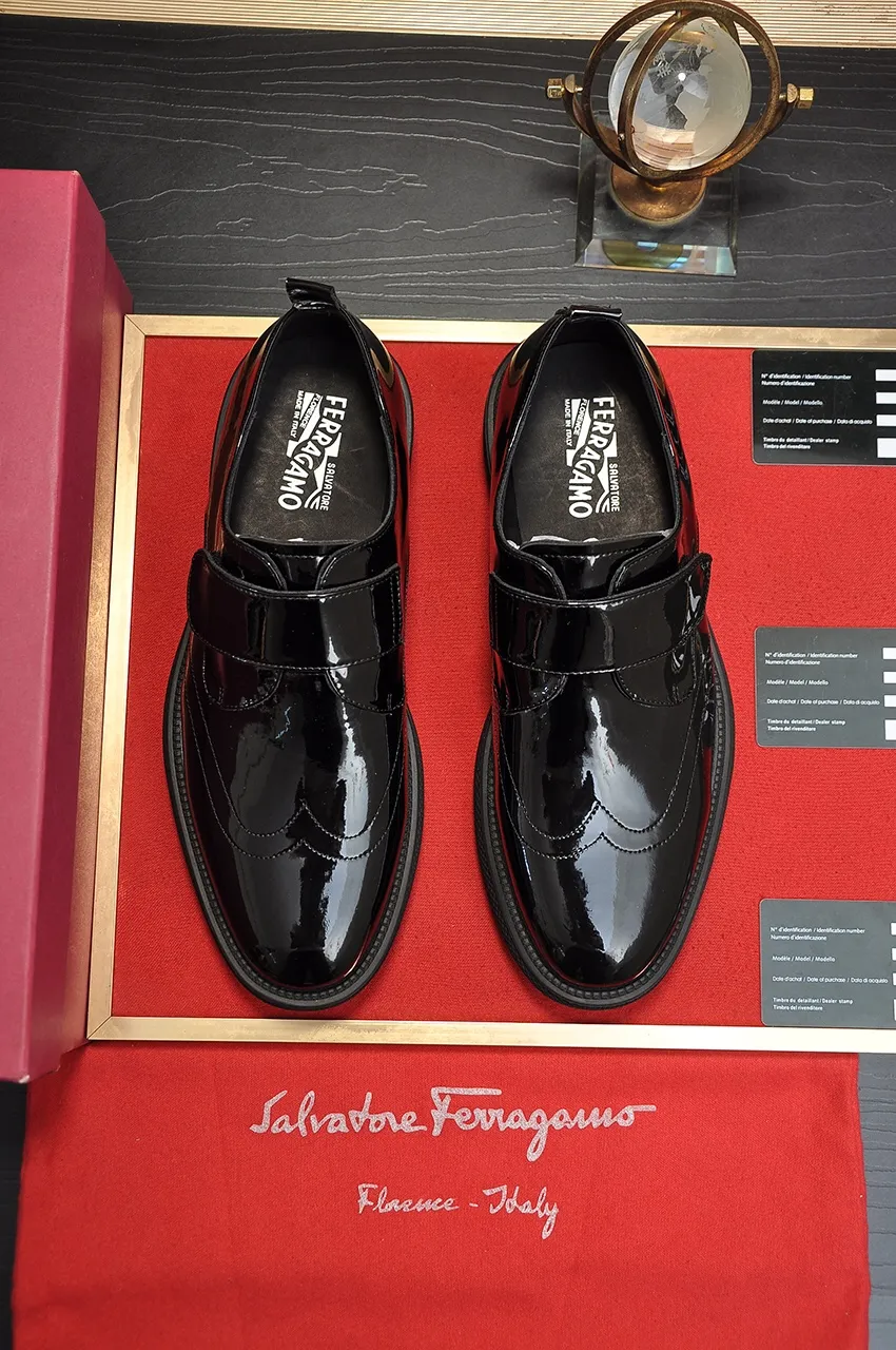 Men's shoes 💰720💶 [Ferragamo/Ferragamo] The latest model in the counter. Original imported open-sided high-quality cowhide hand-woven + imported 🐂 cowhide + original luxury metal buckle + original combination outsole. Comparison without pressure 38--45 (45 custom-made)
